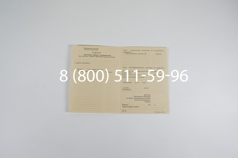 Заказать Аттестат 8 классов СССР в Екатеринбурге