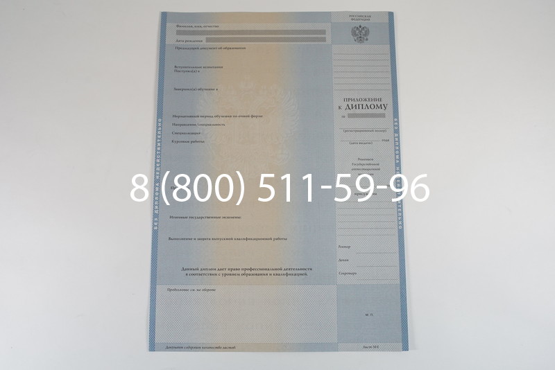 Диплом специалиста 2003-2009 годов в Екатеринбурге