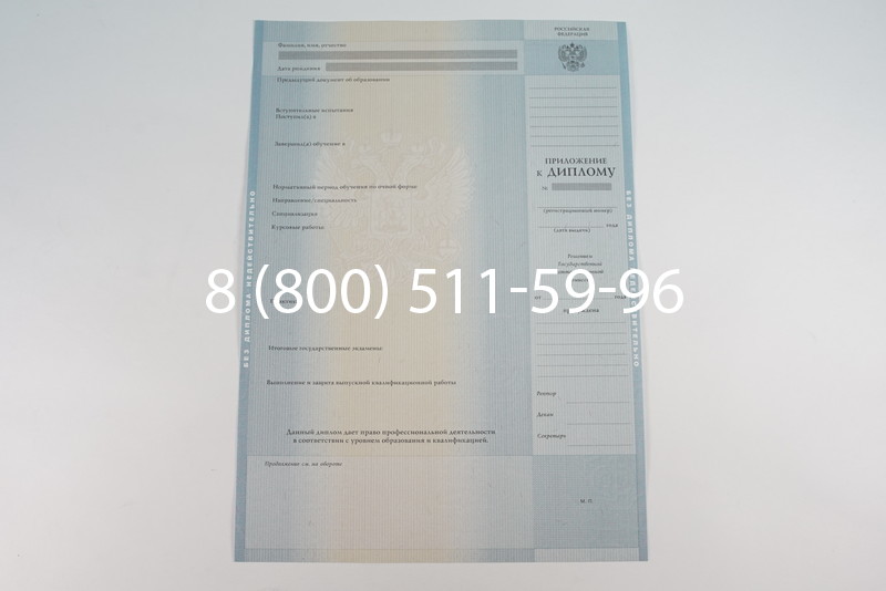 Диплом специалиста 2012-2013 годов в Екатеринбурге